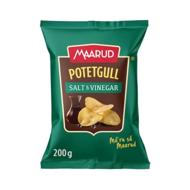 Potato Chips Salt&Vinegar 200g Maarud | Potato Chips | All season, Chips, Snacks | Maarud